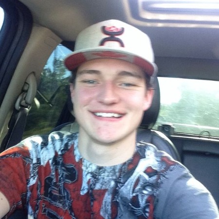 Jake Church took a selfie on his car.